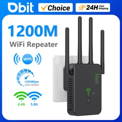 DBIT Repetidor WiFi 1200 Mbps Extensor dual 2.4/5 GHz AC1200