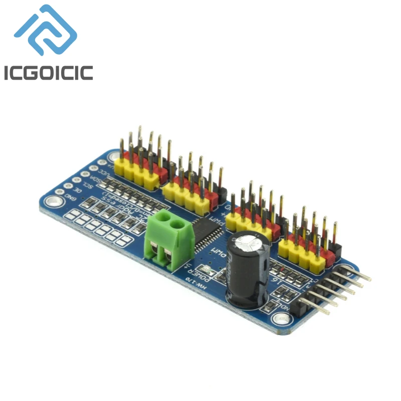 PCA9685PW 16 canales 12 bits PWM Servo Shield Driver interfaz I2C módulo PCA9685 para Raspberry Pi - imagen 4