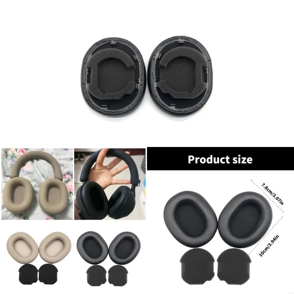 462E Cubiertas auriculares para WH-000XM5 WH1000XM5 Auriculares Proteína Aurcados cuero mejorado transmisión sonido