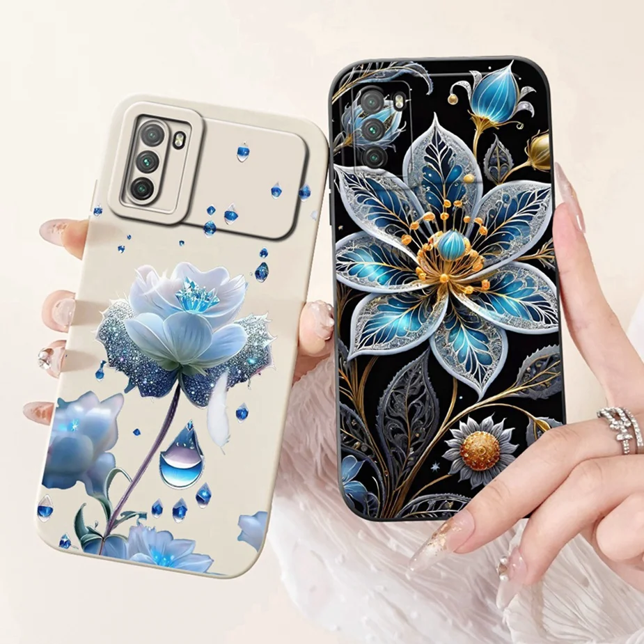 Para Xiaomi Poco M3 funda PocoM3 Pro funda pintada de lujo de caramelo funda de teléfono de silicona suave para Xiaomi Poco M3 Pro 5G bolsas de funda trasera - imagen 4