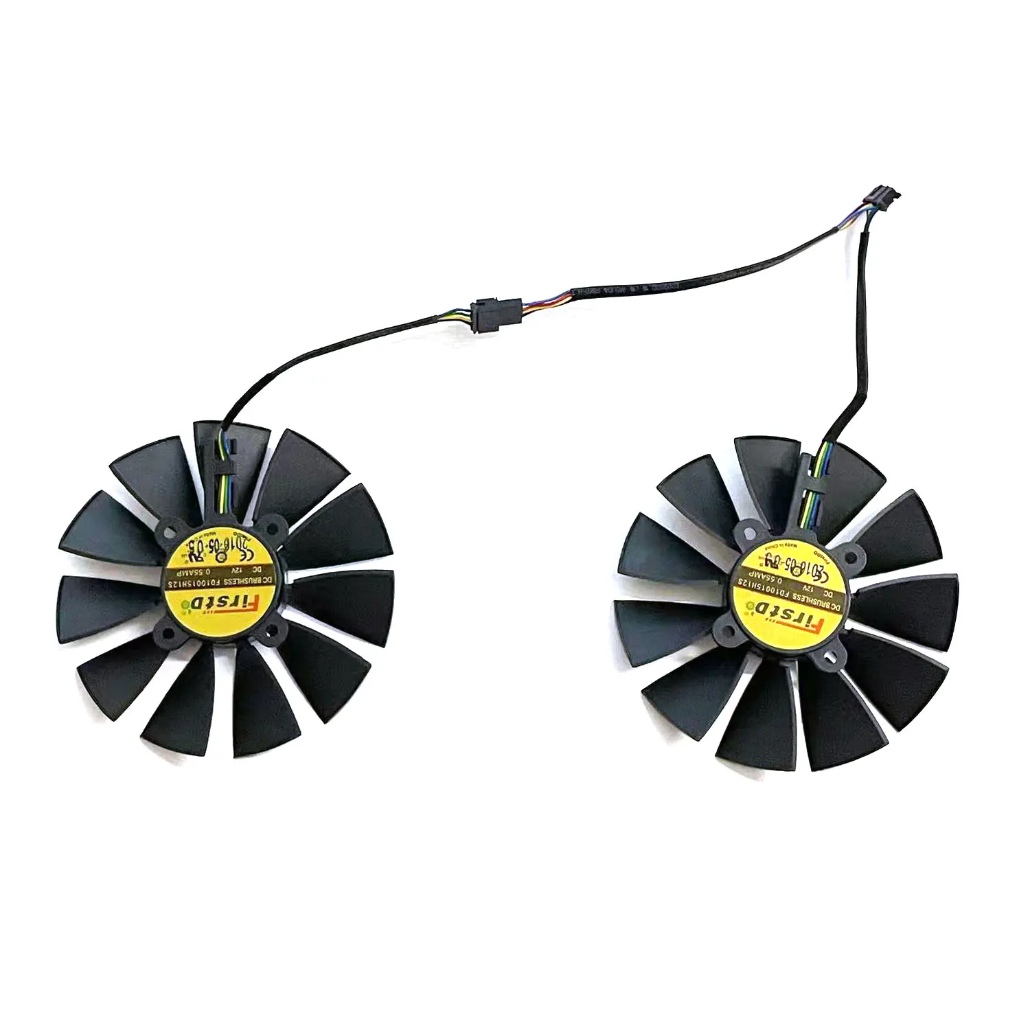 95MM FD10015H12S 0.55A 5Pin GTX980 980Ti ventilador enfriador para ASUS STRIX GTX 970 980 780 TI R9 380 ventilador de refrigeración de tarjeta de vídeo gráfica - imagen 2