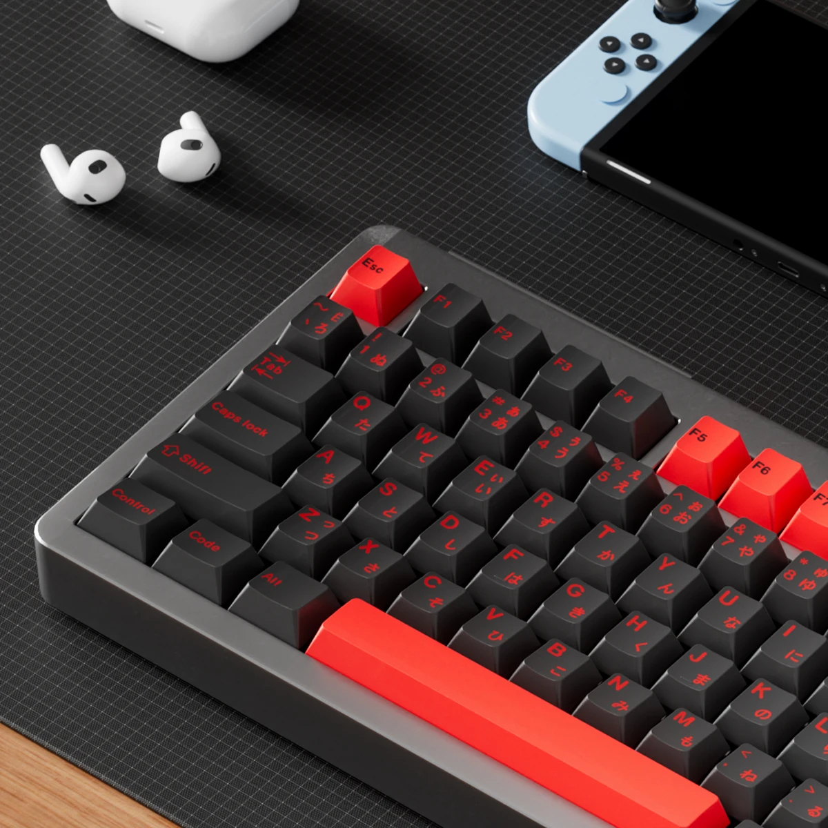 Teclas negras minimalistas con perfil de cereza, teclas PBT subteinte de 1,7mm de espesor, teclas personalizadas japonesas coreanas para teclado mecánico - imagen 3