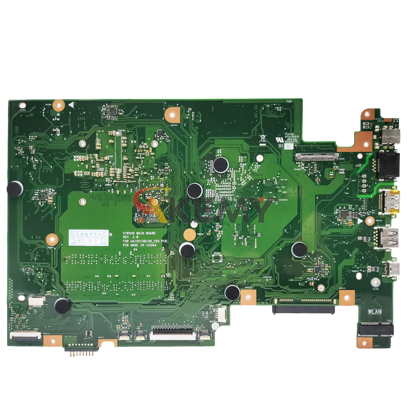 Placa base para ordenador portátil X705UA para ASUS VivoBook X705UF X705UNR X705UV X705UN X705UB X705U X705UQ X705UBP con CPU I3 I5 I7 - imagen 2