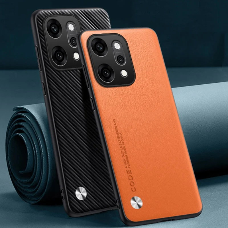 Funda de cuero PU de lujo para OPPO Reno 14 Pro 5G, funda trasera de silicona mate, funda de teléfono de protección completa para OPPO Reno14 Pro 14Pro - imagen 2