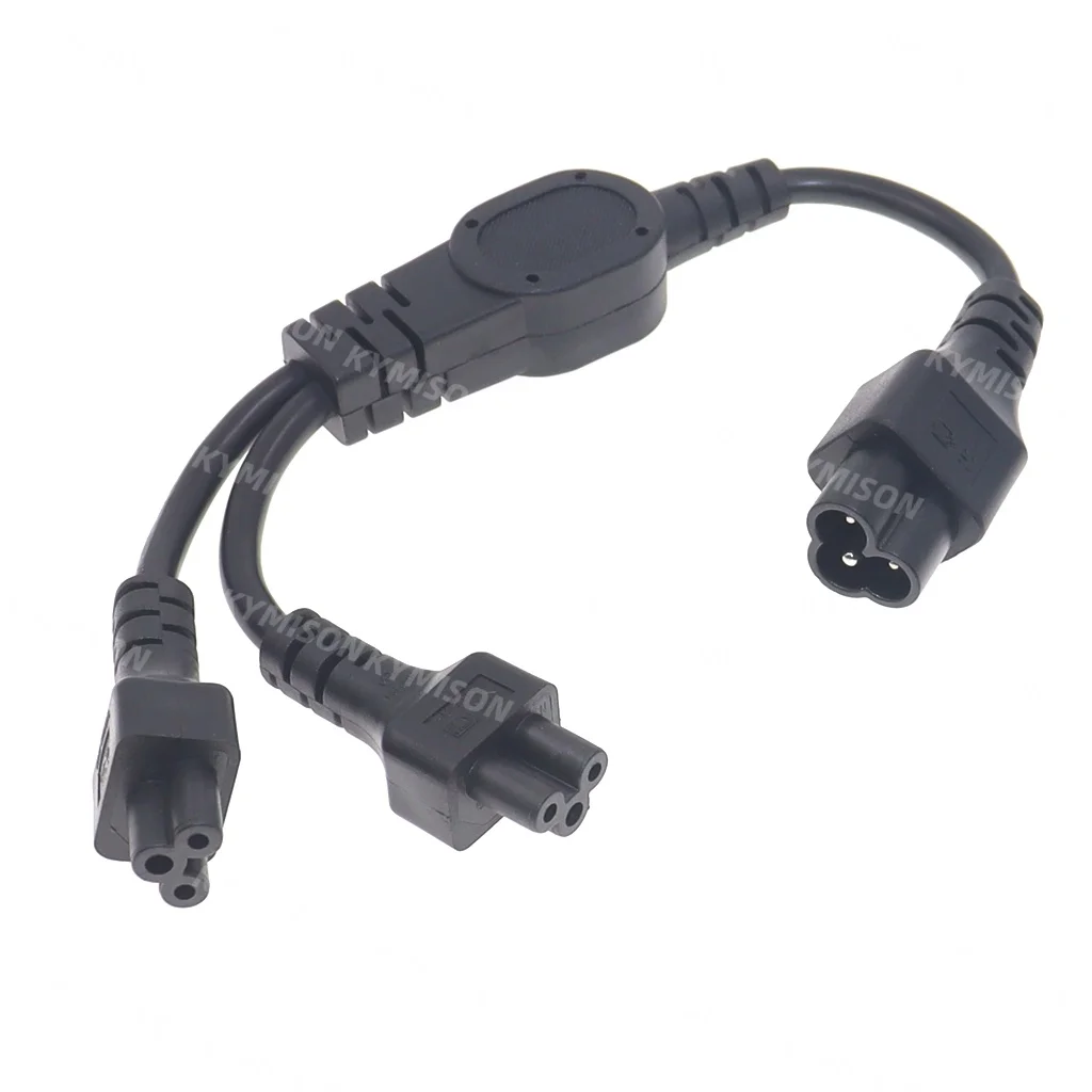 Cable de alimentación divisor tipo Y hembra IEC320 C6 a 2XC5, cable de línea de alimentación C5 a C6 a extensión IEC 320 C5 de 2 vías