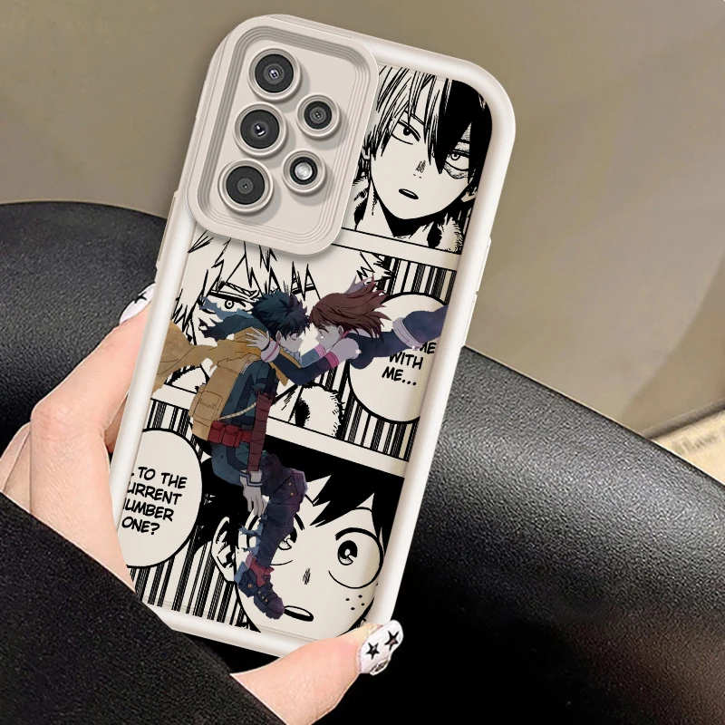 My Hero Academia Anime Art para Samsung A73 A71 A54 A53 A52 A51 A33 A32 A21S A14 A13 A12 A25 A04 A05 5G Eye Ladder TPU - imagen 4