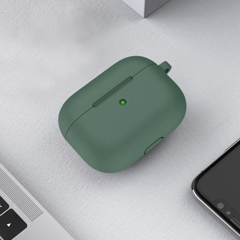 Funda protectora de silicona para auriculares AirPods 3 de 3. ª generación, con agujero de gancho, almohadillas para los oídos - imagen 4