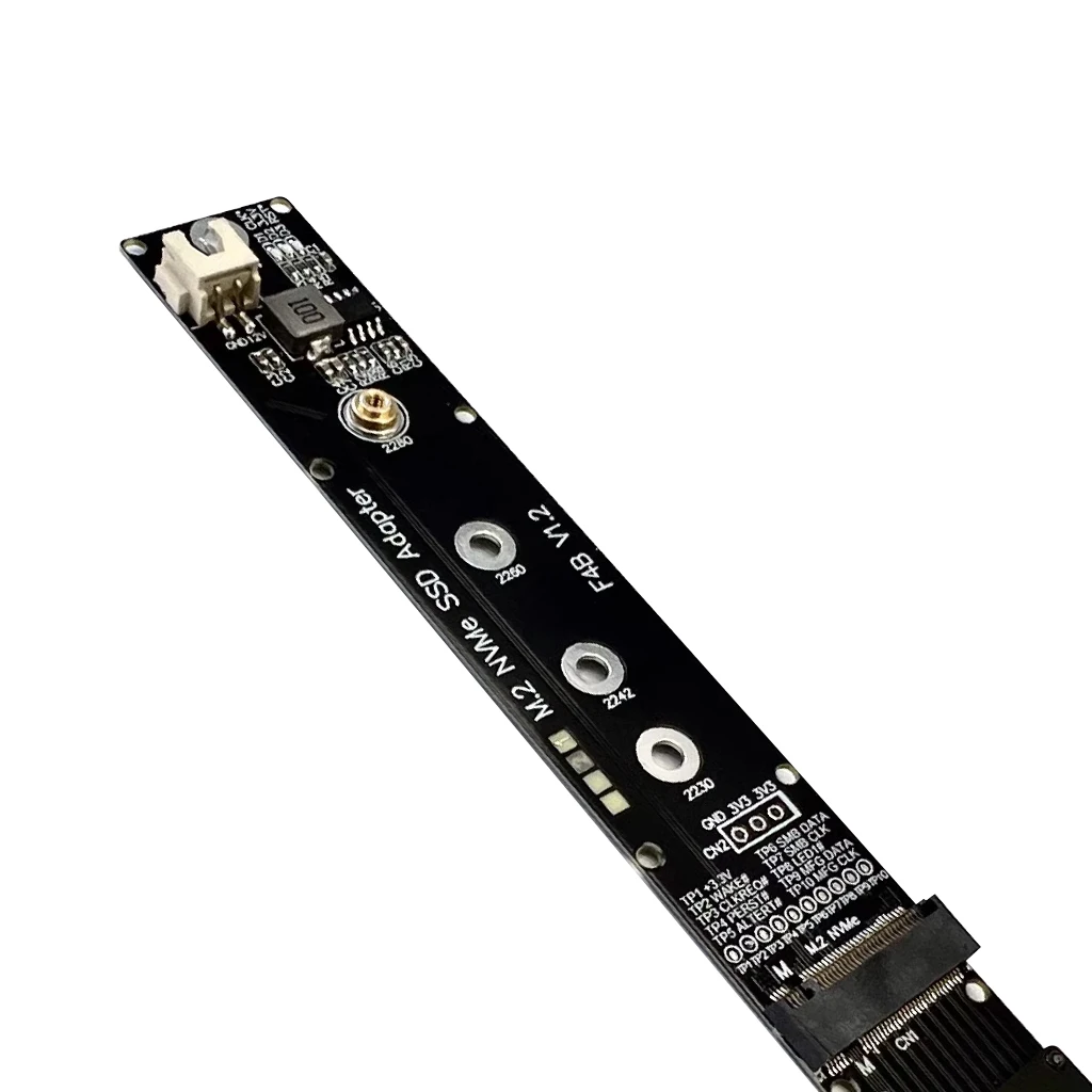 Cable de extensión M.2 NVMe SSD FFC, tarjeta elevadora de unidad de estado sólido GEN5 para llave M.2 NVMe M a PCI Express 5,0 X4 PCIE F44SF F44AB - imagen 2