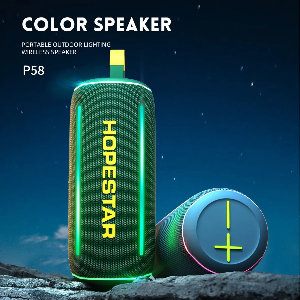 Hopestar P58 Altavoz Bluetooth inalámbrico portátil 40W HIFI calidad de sonido subwoofer altavoz IPX6 impermeable reproductor de música al aire libre - imagen 3