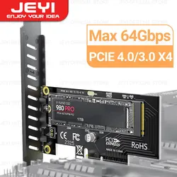 JEYI Adaptador M.2 NVMe PCIe 4.0 – Tarjeta Expansión Gen4/Gen3