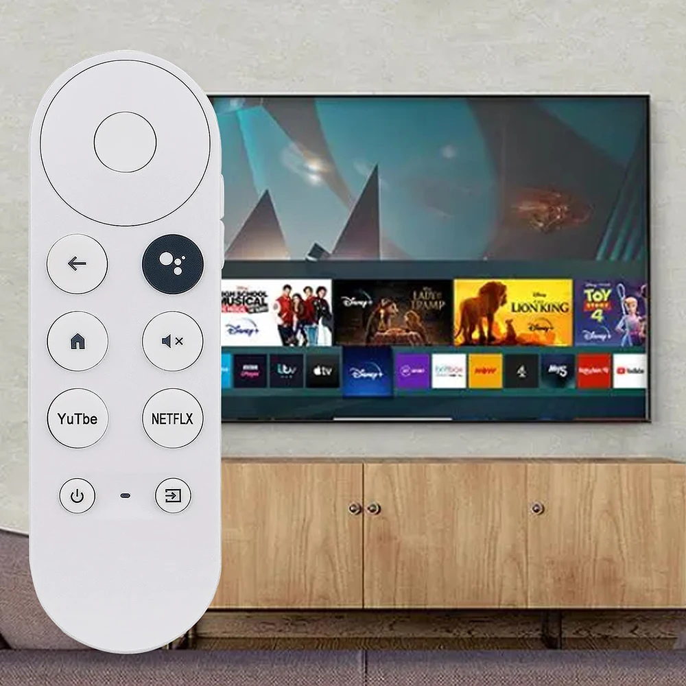 Mando a distancia por voz G9N9N, Bluetooth, IR, adecuado para GOOGLE CHROMECAST TV, decodificador de voz, mando a distancia de repuesto para Smart TV