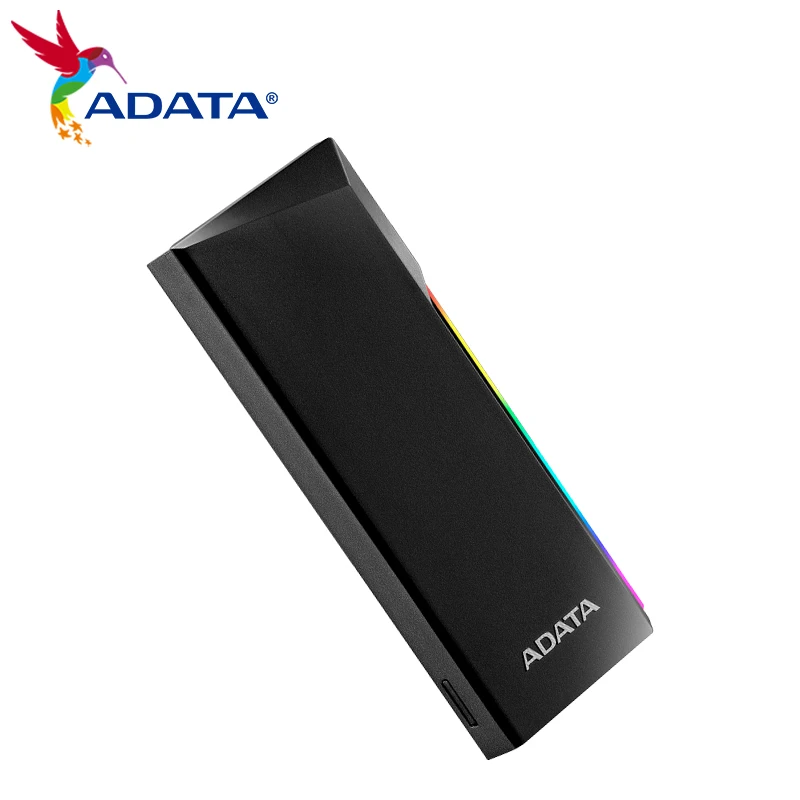 ADATA EC700G M2 SATA/PCle, carcasa SSD, iluminación RGB, USB 3,2 Gen2, caja de unidad de estado sólido tipo C, carcasa de disco duro SATA - imagen 3