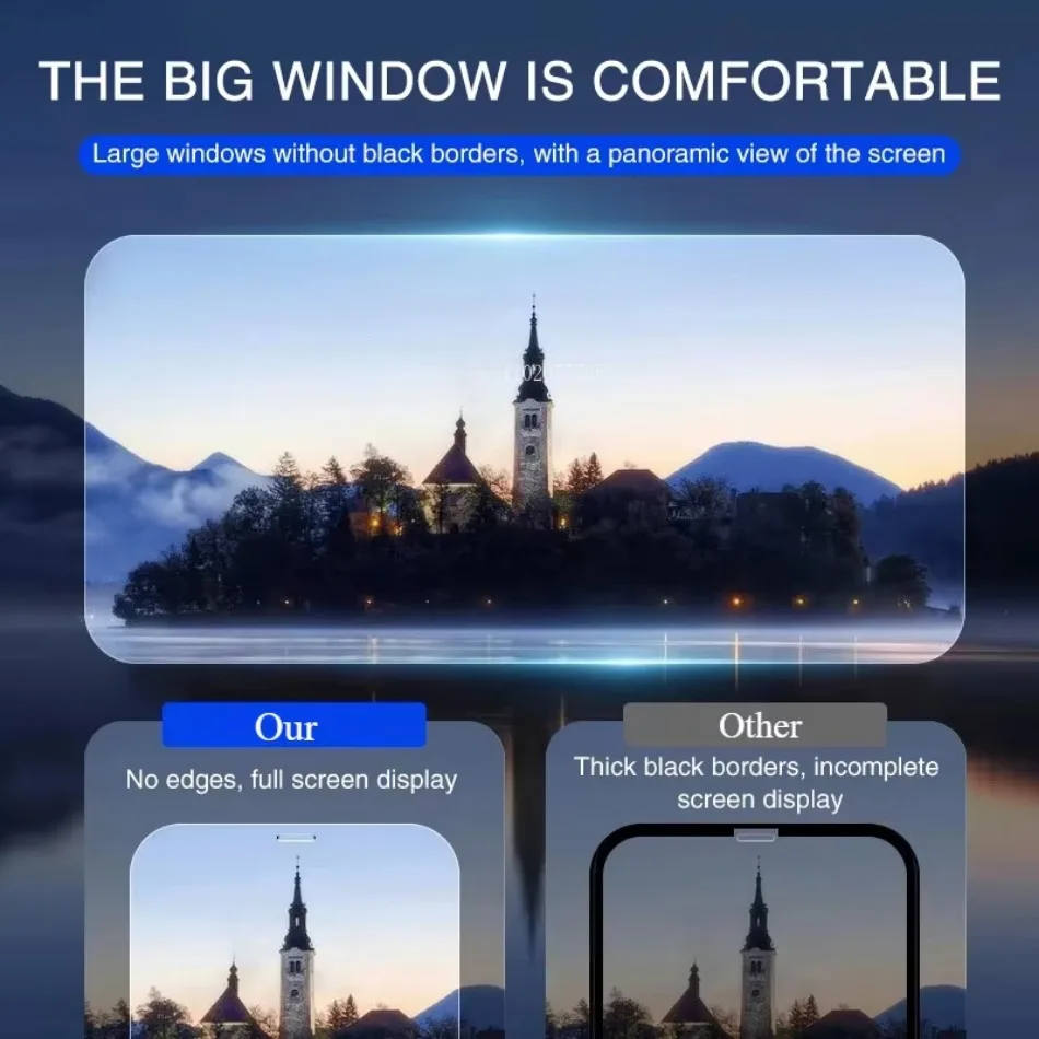 Cubierta completa de vidrio templado 9D para iPhone, Protector de pantalla para iPhone 16, 11, 12, 13, 14, 15 Pro Max, 16, 15 Plus, 13 Mini, XR, XS MAX, 4 unidades - imagen 5