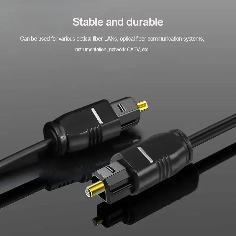 Adaptador de Cable de Audio óptico Digital, Cable de Audio Toslink de fibra óptica de PVC para Blueray, PS3, XBOX, DVD, 1m/1,5 m/2m/3m - imagen 2