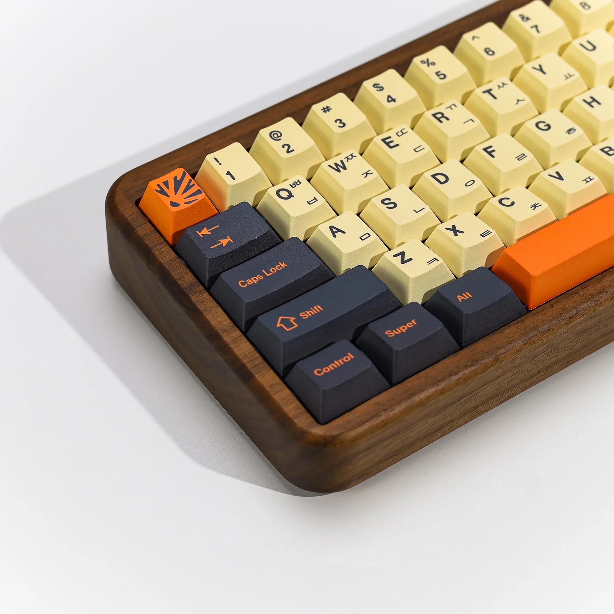 KBDiy 체리 프로파일 PBT 카본 한국어 키캡 커스텀 (기계식 키보드 키캡) MX 스위치용 143키 Aula F87 F108 F99 - imagen 2