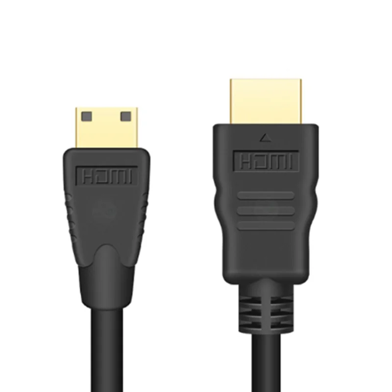 Mini HDMI compatible con HDMI versión 1,4 adaptador de alta velocidad 1080p 3D para proyector HDTV TV cámara avión - imagen 5