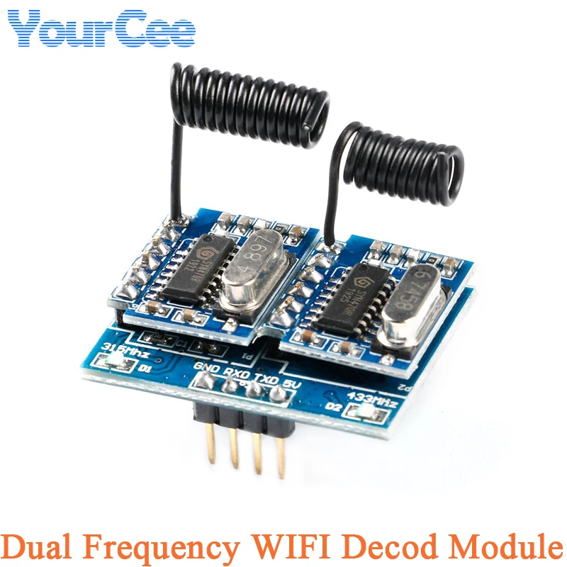 Módulo de placa Decod inalámbrica de doble frecuencia, interruptor de Control remoto Wifi RF 315 433MHz RF34B, controlador receptor DC 3,3 V-5,5 V