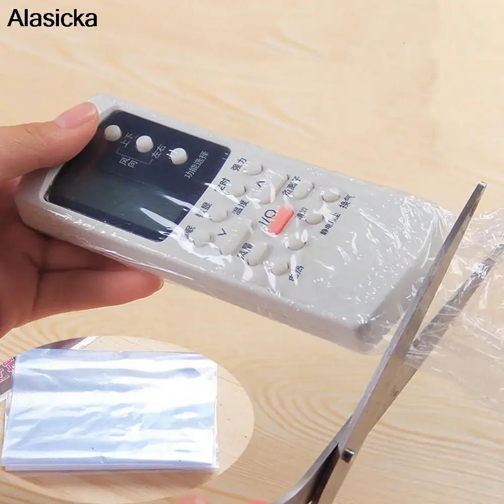 Bolsa de película retráctil transparente, cubierta protectora contra el polvo para TV, aire acondicionado, Control remoto, hoja de plástico retráctil S/L, 10 piezas - imagen 4