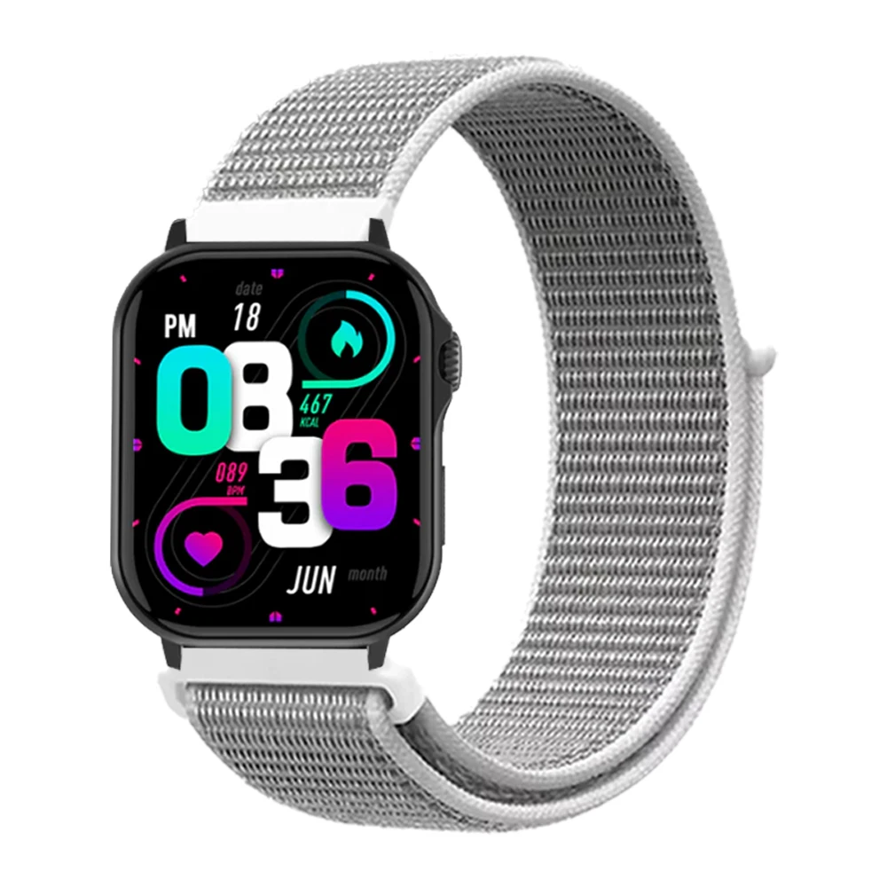 Correa deportiva de nailon para COLMI I28 Ultra/P73 P71 P68/M42/I31 pulsera para COLMI V76 V73 V68/C81/P28 Plus accesorios banda de 20mm 22mm - imagen 3