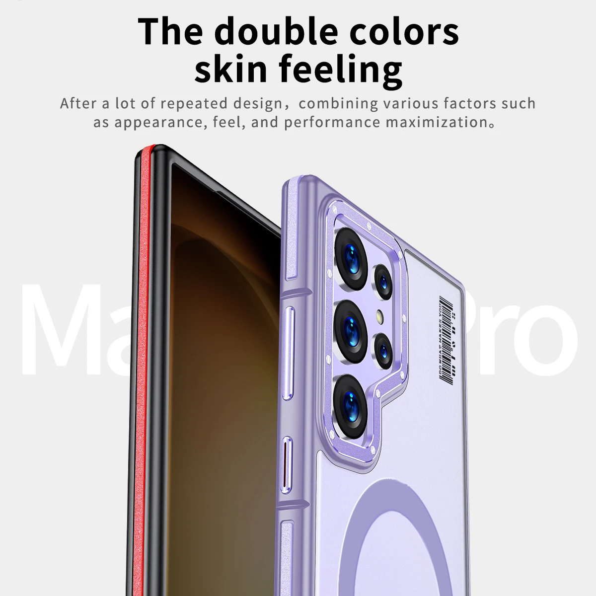 Funda de empalme Original oficial para Samsung Galaxy S24, Armadura de sensación de piel, a prueba de golpes, Ultra Magsafe, cubierta trasera de teléfono híbrido - imagen 2