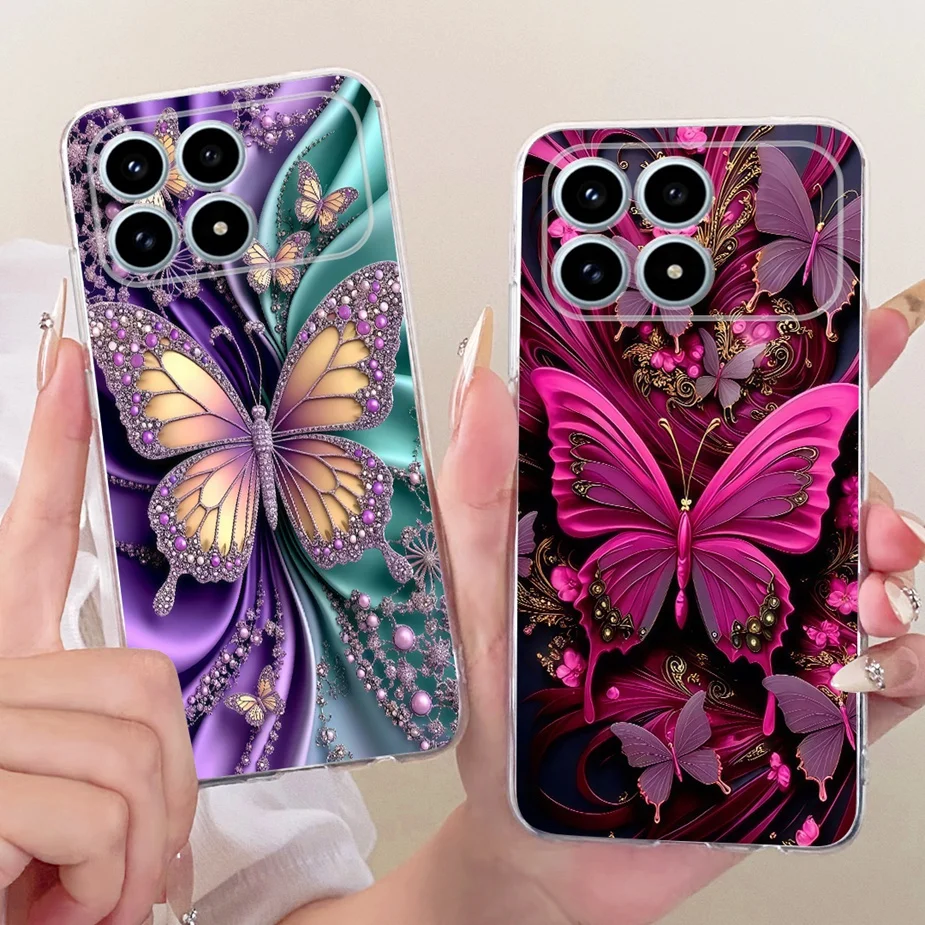 Para Xiaomi Poco F8 Pro funda de lujo pintada con mariposa funda de silicona suave para Xiaomi Poco F8 Ultra PocoF8 Pro F8Ultra Fundas - imagen 5