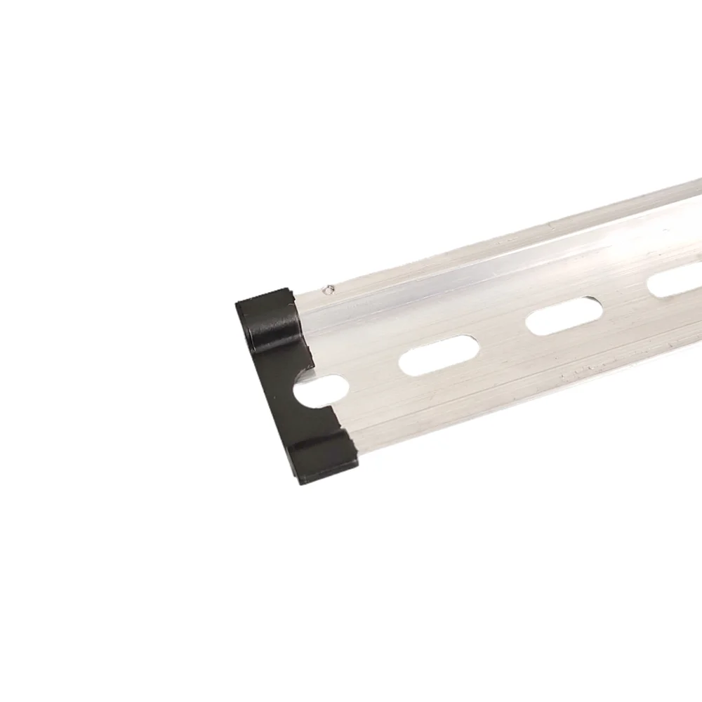 10/20/50/100 Uds. Cubierta protectora de carril Din resistente a cortes NS35-HT-B/T para 35mm NS 35 Rail bloque de terminales negro Protector de tapa final - imagen 4