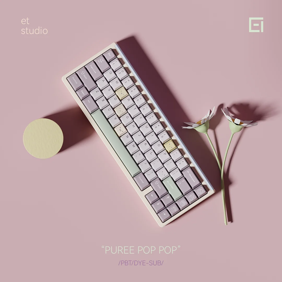 Chosfox & ET 171 teclas Taro pistacho Keycap PBT sublimación térmica perfil de cereza juego personalizado accesorios de teclado mecánico regalo - imagen 3