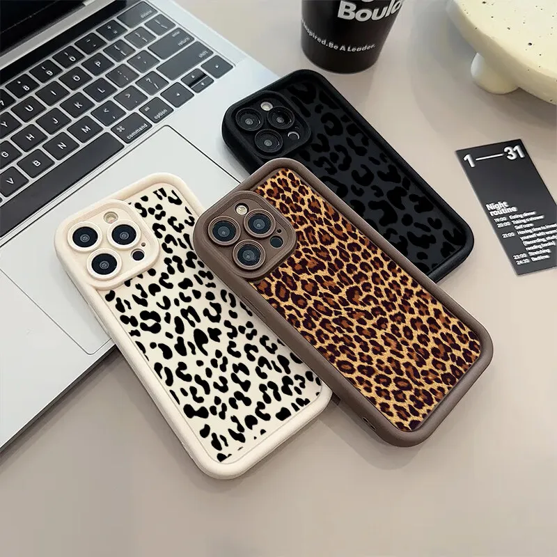 Funda de lujo con estampado de leopardo negro Retro para Oneplus 12R 11 11R 10R 8T One Plus NORD CE 2 3 4 LITE 5G cubierta mate a prueba de golpes - imagen 5