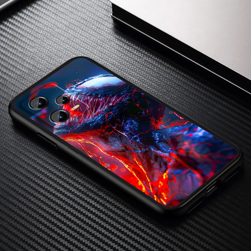 Venom Cool Marvel Popular para Xiaomi Redmi Note 13 12R 12 12S Turbo 11 11T 11S 10 10S Pro Plus 5G funda de teléfono de TPU negra - imagen 4