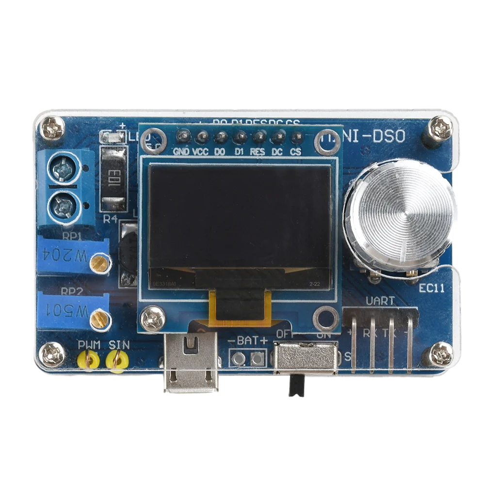 Mini osciloscopio Digital DIY, Kit electrónico STC MCU con OLED de 0,96 pulgadas, proyecto de soldadura DIY, práctica de ensamblaje de soldadura - imagen 4