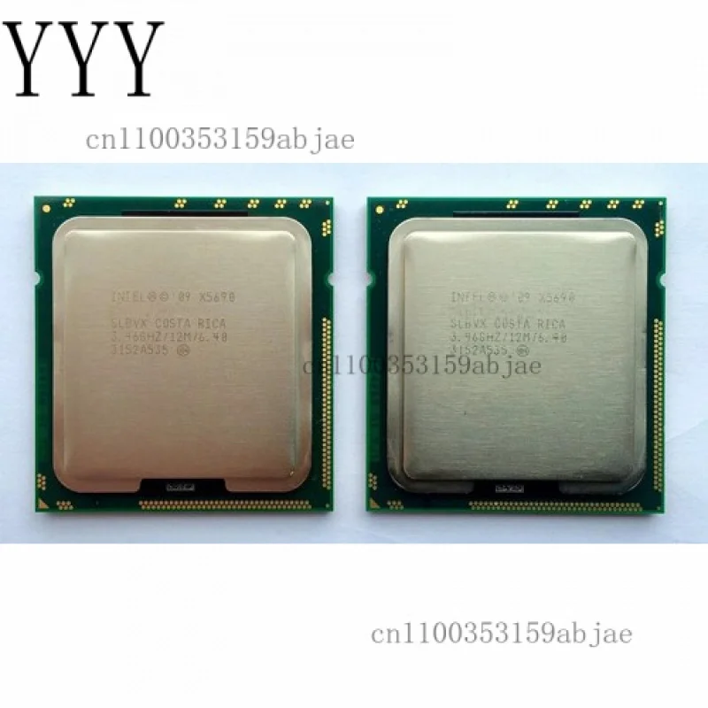 98% nuevo par combinado Intel para Xeon X5690 3,46 GHz SLBVX 6,4 GT/s 12MB 6 Core 1333GHz CPU
