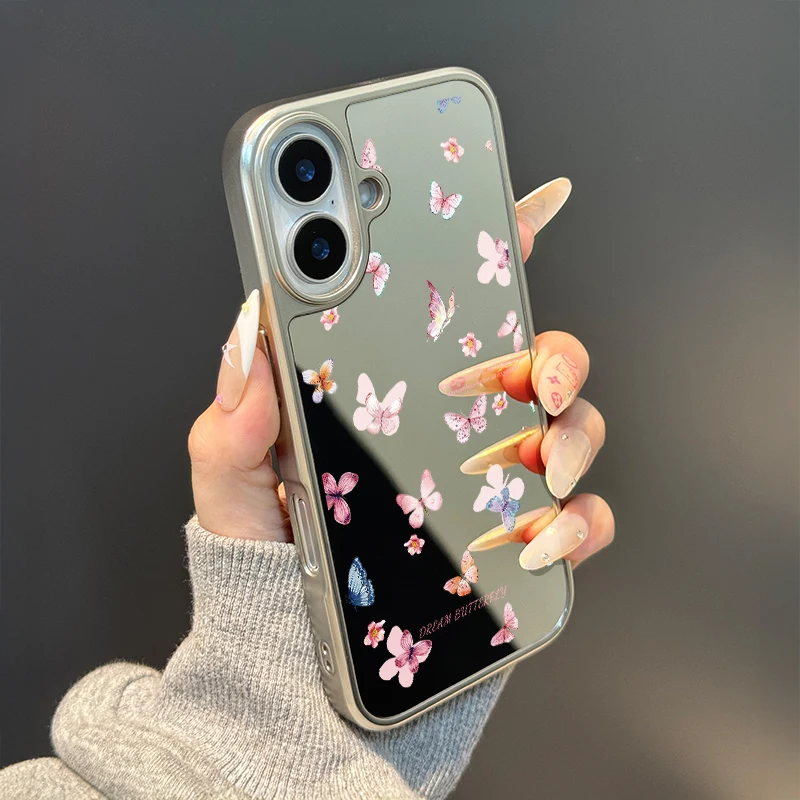 Una pantalla llena de mariposas funda de teléfono para iPhone11/12/13/14/15/16/17 Pro Max AIR PLUS funda de teléfono epoxi TPU anticaída - imagen 2