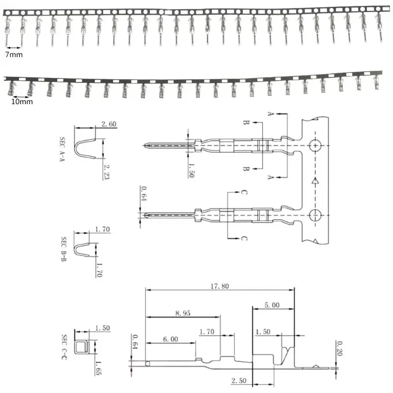 1220 Uds XH2.54mm 2 3 4 5 6 8 9 pines carcasa de puente terminales desnudos de engarzado con conectores macho hembra Kit surtido juego de mezcla - imagen 4