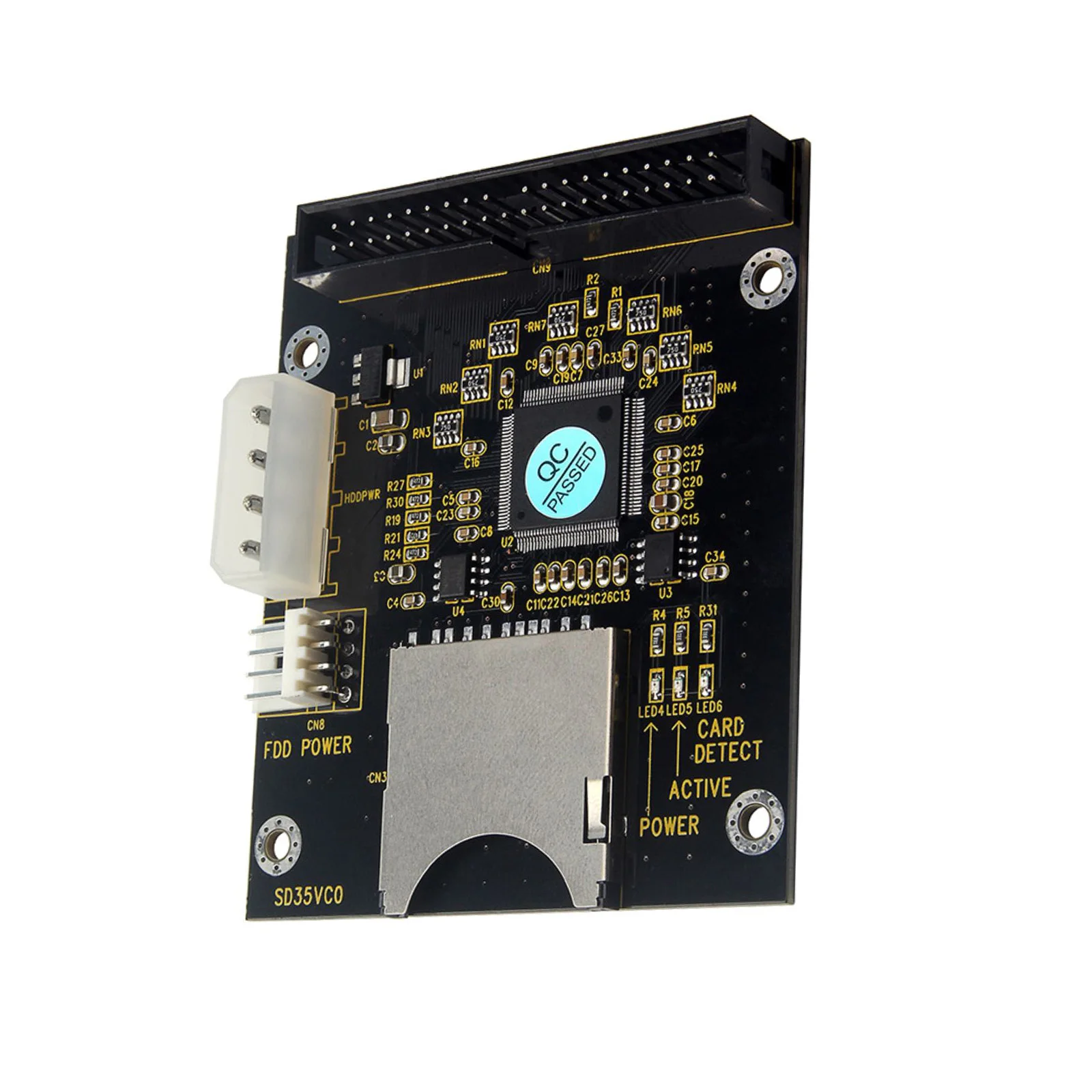 Módulo de tarjeta SD de 5V a IDE3.5, placa adaptadora de unidad de disco de 40 pines, capacidad de tarjeta elevadora, compatible con tarjeta SD de hasta 128GB, módulo ATA IDE - imagen 4
