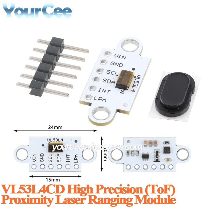 5 uds/1 unidad VL53L8CX VL53L7CX 8x8 VL53L4CD sensor de proximidad ToF de tiempo de vuelo de alta precisión módulo de rango láser con cubierta - imagen 5