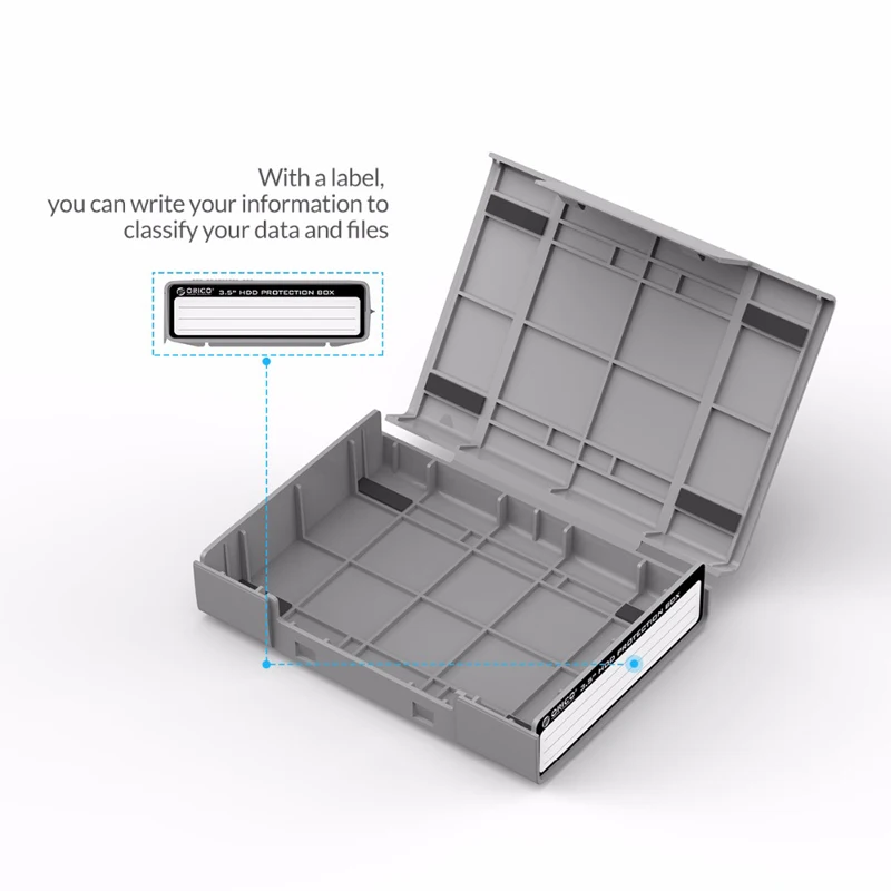 ORICO 3,5 pulgadas IDE SATA HDD caddy caja de almacenamiento de disco duro externo para cajas de HDD caja HDD de 3,5 pulgadas multicolor - imagen 3