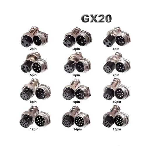 GX20 2pin 1 set