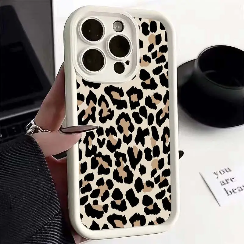 Funda negra con estampado de leopardo para Infinix Note 30 40 Pro Zero 30 Hot 40i 30 Play Smart 8 7 TECNO SPARK20 Funda - imagen 3