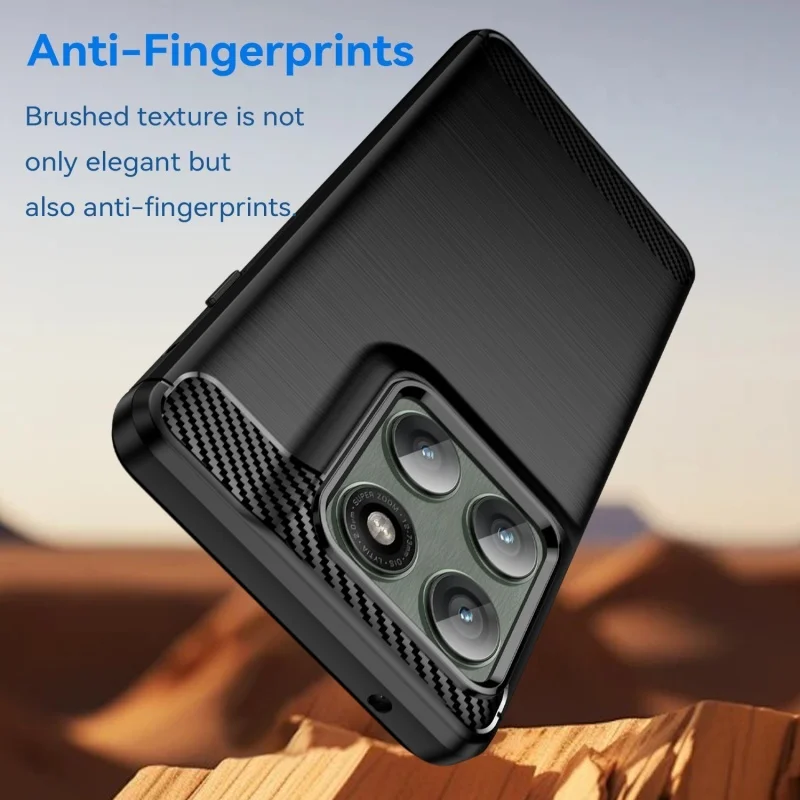 Para Moto Edge 60 Pro funda Moto Edge 60 Pro Capas nuevo TPU suave parachoques trasero fibra de carbono Fundas Motorola Moto Edge 60 Pro - imagen 4