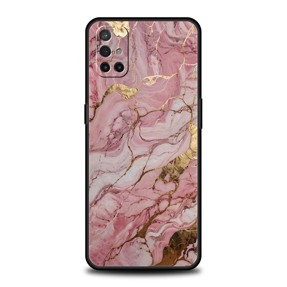 Funda de teléfono para OnePlus 13 12 11 10 9 Pro 9T 13R 12R 10R 9RT 10T 8T 8 Nord 2T CE 2 3 5G N30 cubierta de moda oro rosa mármol - imagen 3