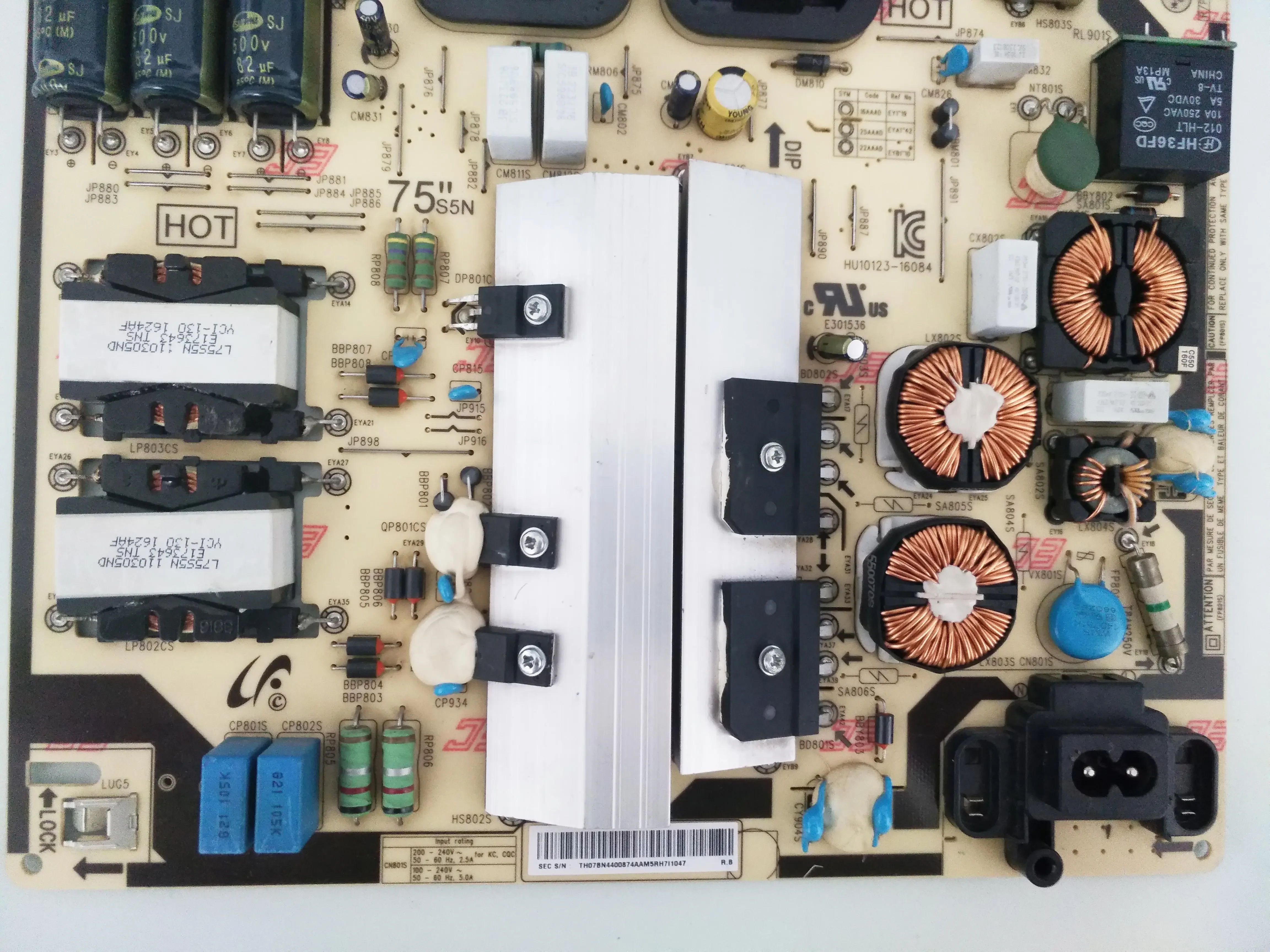 Nueva placa de fuente de alimentación de BN44-00874A, probada para funcionar correctamente, aplicable para televisores LCD UN78KU6500G UN78KU7500F TV - imagen 3