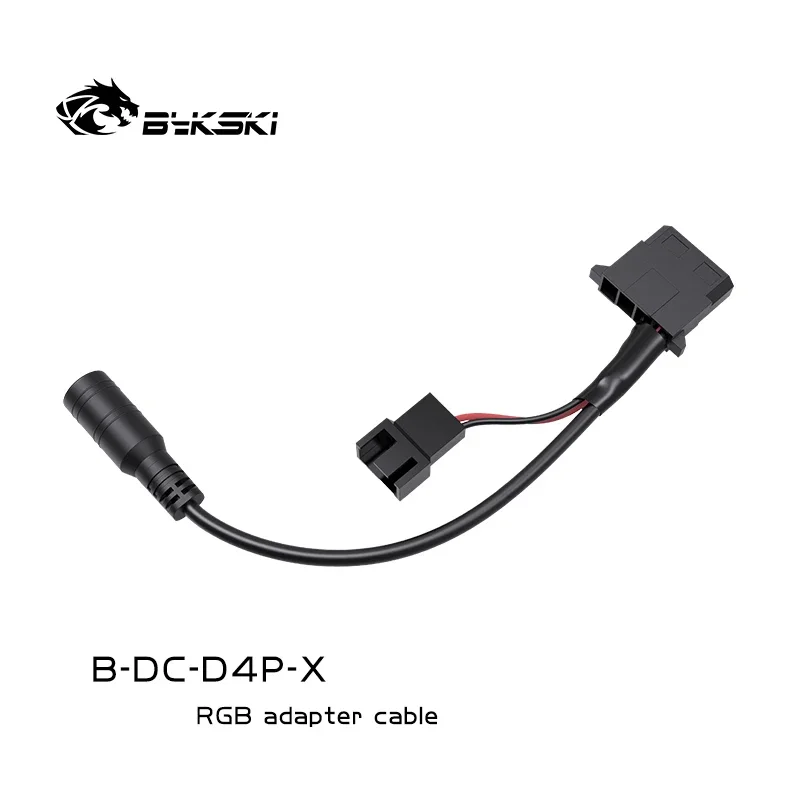 Cable adaptador de PC Bykski, puerto 4D grande a conector CC o bomba de agua de 12V/interfaz de fuente de alimentación del ventilador B-DC-D4P-X - imagen 4