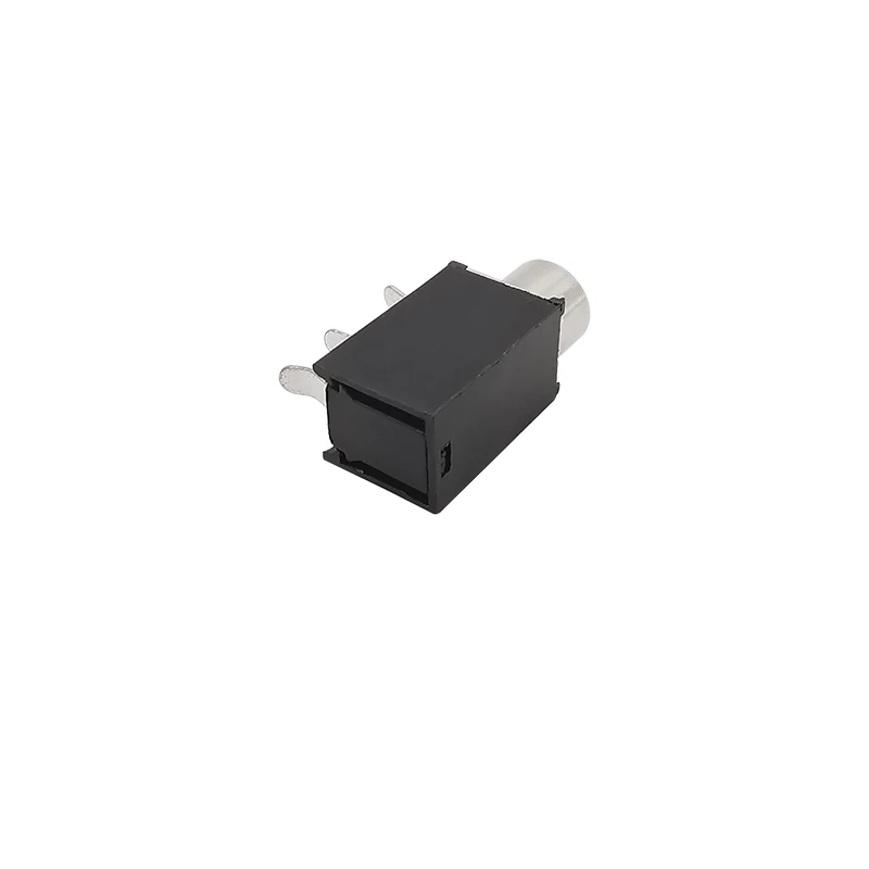 PJ-316 Conector hembra de 3,5 mm Conectores de 3 pines Auriculares de audio Mono Terminales de enchufe de 3,5 mm Conector de montaje PCB Negro PJ316 - imagen 5
