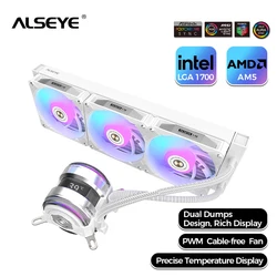 ALSEYE i360 Refrigeración Líquida 360mm ARGB para CPU Gaming