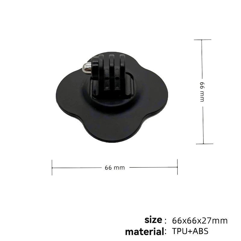 Soporte Universal Flexible para casco para GoPro 13, 12, 11, 10, 9, Insta 360 X3, X4, X5, DJI, Base adhesiva plana curvada, accesorio para cámara deportiva - imagen 3