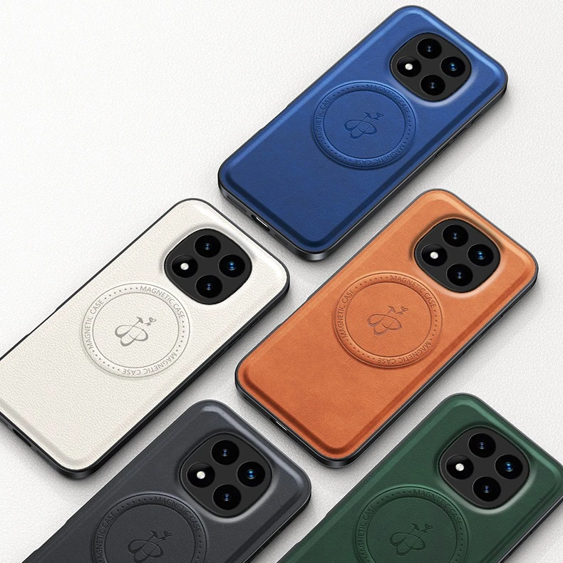 Funda magnética de carga inalámbrica de cuero PU para Xiaomi Redmi Note 14 Pro 5G 14 Pro + Plus, funda protectora trasera dura - imagen 2