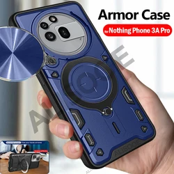Funda Nothing Phone 3A Pro–Cámara Deslizante Soporte Anillo Antigolpes