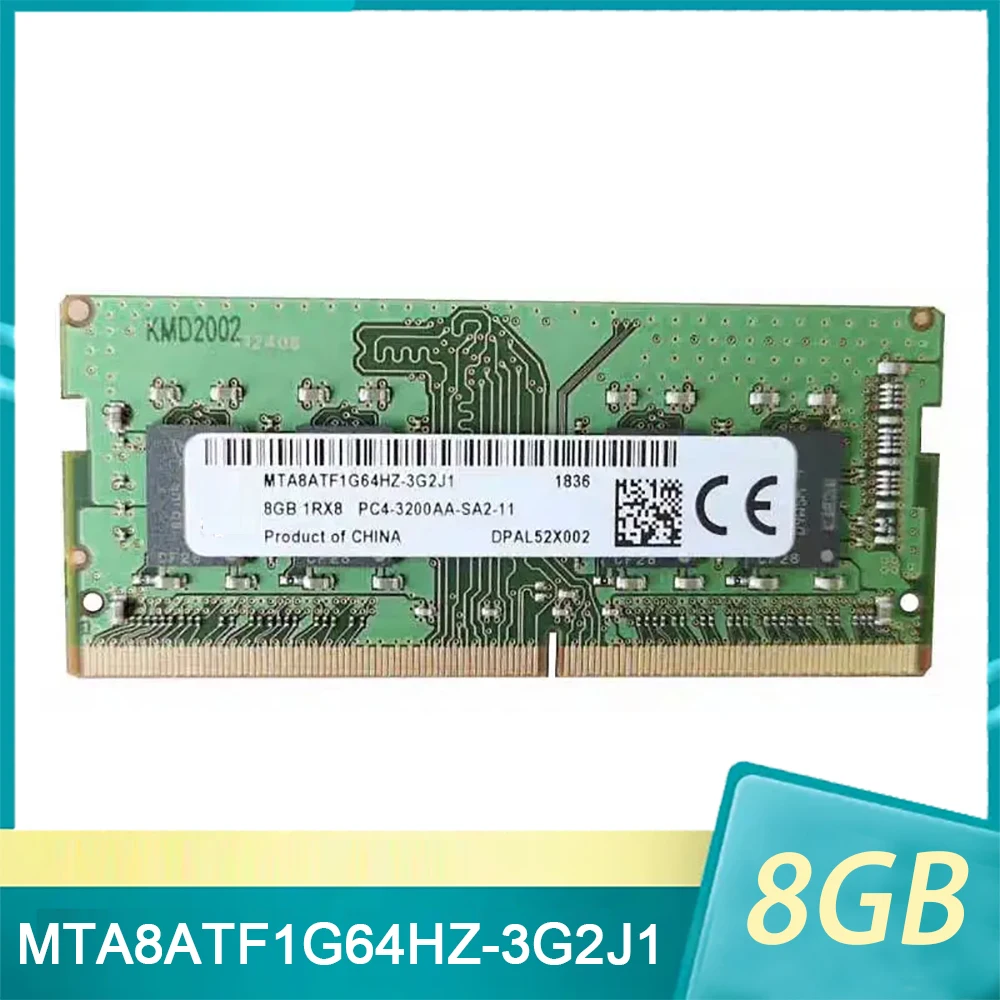 RAM 8GB para memoria de portátil MT 8G 1RX8 PC4-3200AA DDR4 3200 MTA8ATF1G64HZ-3G2J1 - imagen 2