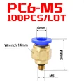 100PCS PC6-M5