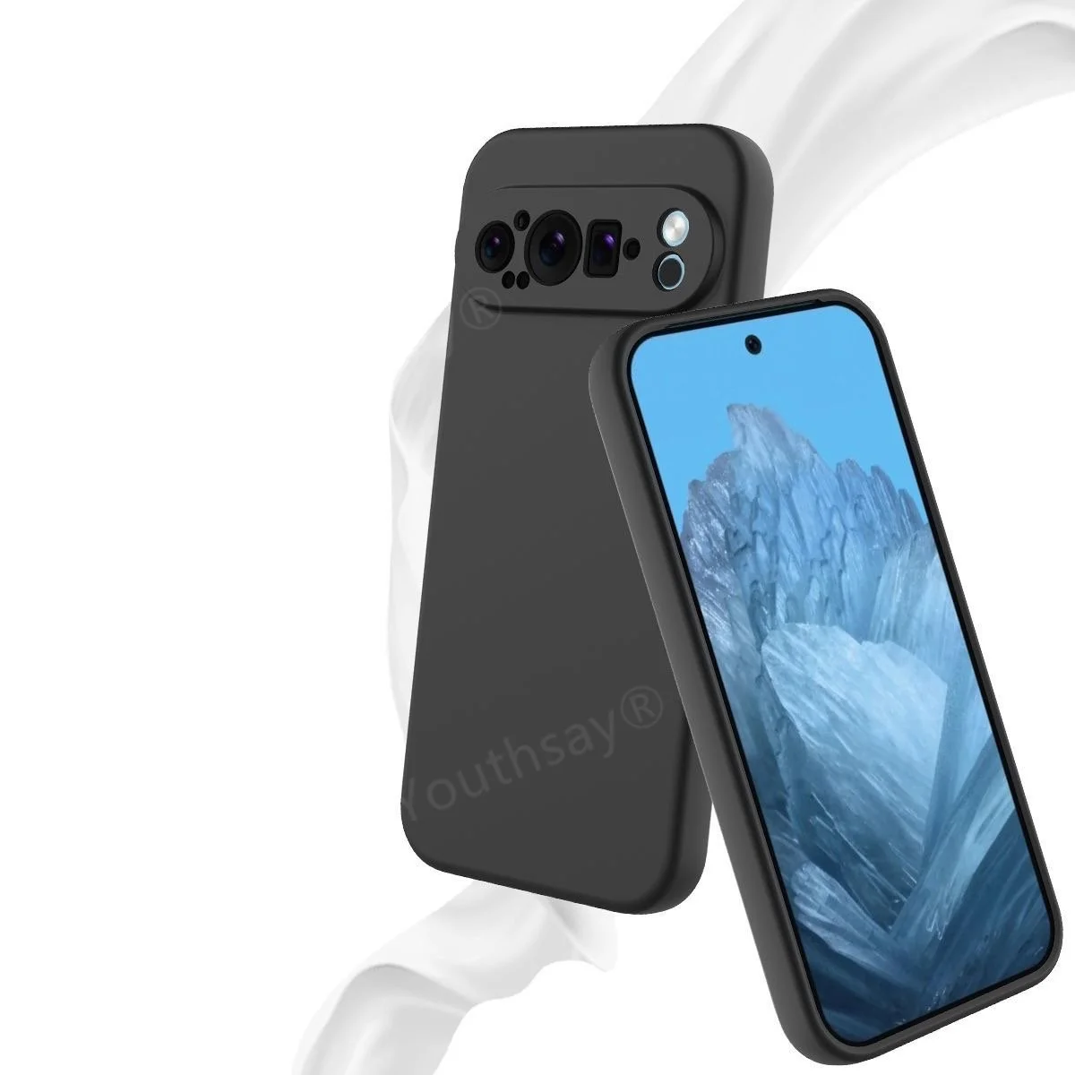 Funda de lujo para Google Pixel 9 Pro XL, carcasa trasera suave de silicona líquida Original, Pixel 9, 8 Pro, 8A - imagen 2